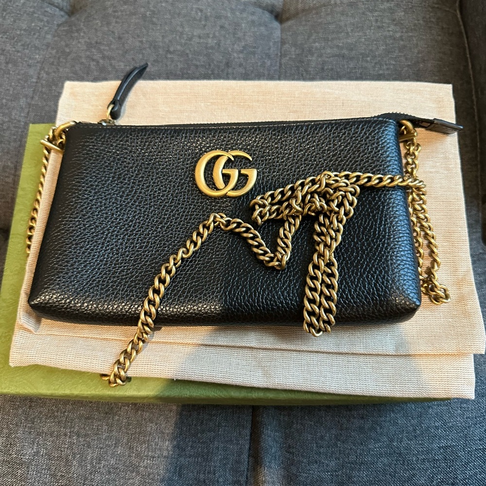 Gucci Clutch with Detachable Chain Strap
